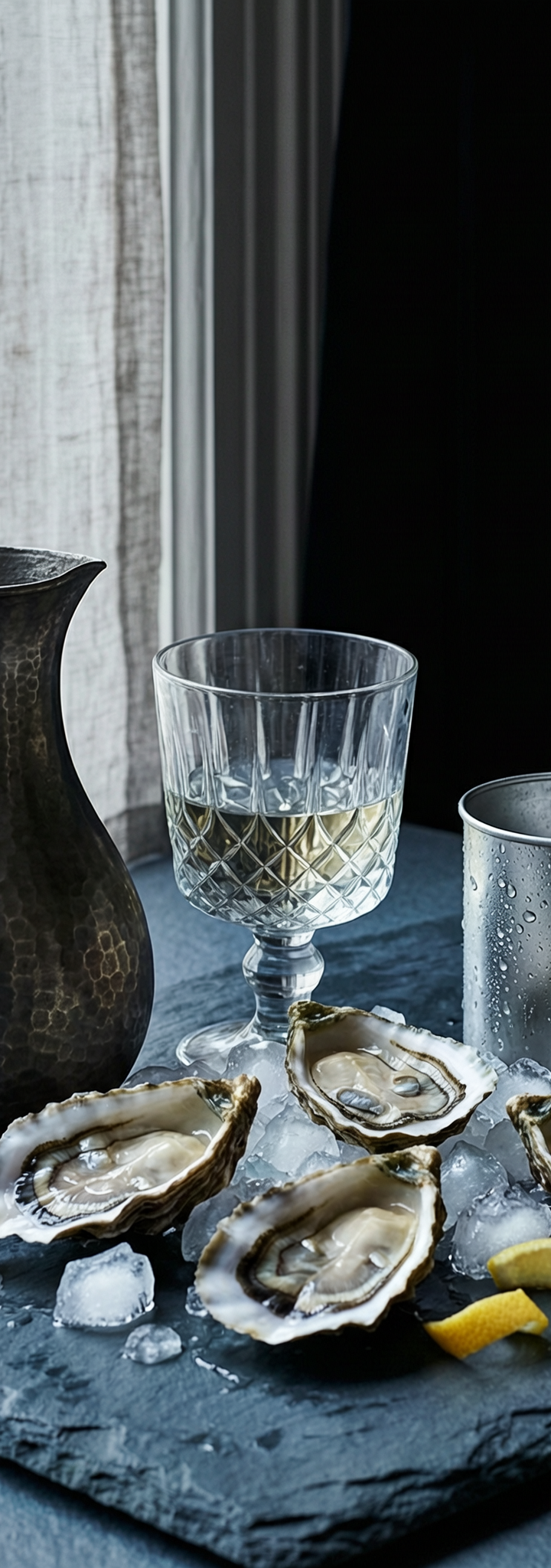 Cold window light, still life