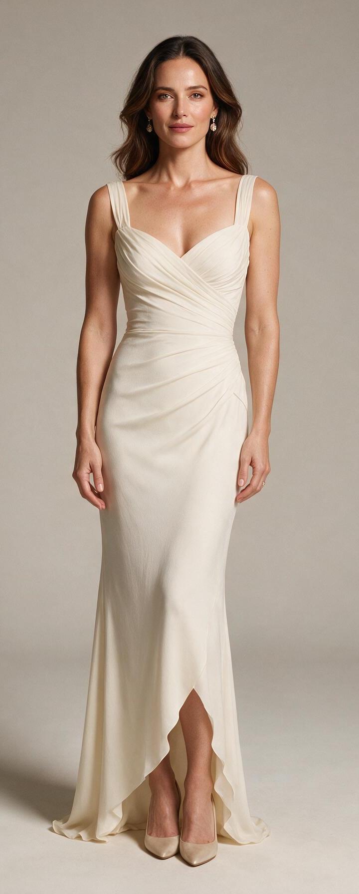 Ivory gown, full length
